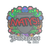 Sticker | MATYS (Embroidered) | Budapest 2025