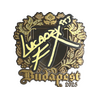 Sticker | Lucaozy (Gold) | Budapest 2025