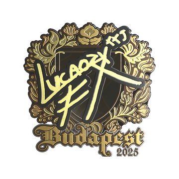 Sticker | Lucaozy (Gold) | Budapest 2025