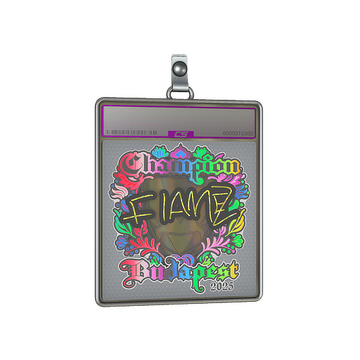 Sticker Slab | FlameZ (Holo, Champion) | Budapest 2025