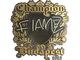 Sticker | FlameZ (Gold, Champion) | Budapest 2025
