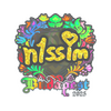 Sticker | n1ssim (Holo) | Budapest 2025