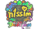 Sticker | n1ssim (Holo) | Budapest 2025