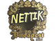 Sticker | nettik (Gold) | Budapest 2025