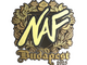 Sticker | NAF (Gold) | Budapest 2025