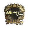 Sticker | noway (Gold) | Budapest 2025