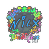 Sticker | nicx (Holo) | Budapest 2025