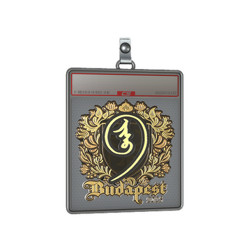 Sticker Slab | nin9 (Gold) | Budapest 2025