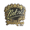 Sticker | nitr0 (Gold) | Budapest 2025