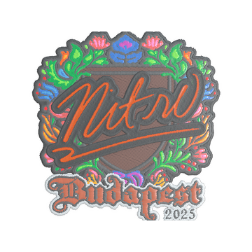 Sticker | nitr0 (Embroidered) | Budapest 2025
