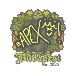 Sticker | apEX | Budapest 2025