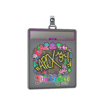 Sticker Slab | apEX (Holo) | Budapest 2025