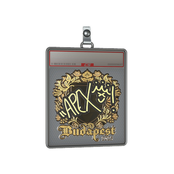 Sticker Slab | apEX (Gold) | Budapest 2025