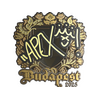 Sticker | apEX (Gold) | Budapest 2025