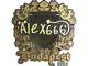 Sticker | alex666 (Gold) | Budapest 2025 | Sticker | alex666 (Gold) | Budapest 2025