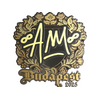 Sticker | AW (Gold) | Budapest 2025
