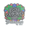 Sticker | chopper (Embroidered) | Budapest 2025