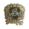 Sticker | chopper (Gold) | Budapest 2025