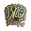Sticker | br0 (Gold) | Budapest 2025