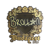 Sticker | Brollan (Gold) | Budapest 2025