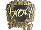 Sticker | broky (Gold) | Budapest 2025 skin