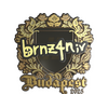 Sticker | brnz4n (Gold) | Budapest 2025