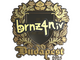 Sticker | brnz4n (Gold) | Budapest 2025