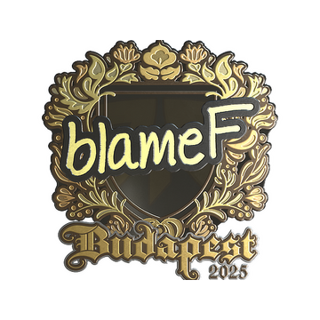 Sticker | blameF (Gold) | Budapest 2025