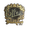 Sticker | bLitz (Gold) | Budapest 2025