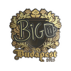 Sticker | biguzera (Gold) | Budapest 2025