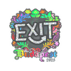 Sticker | exit (Holo) | Budapest 2025