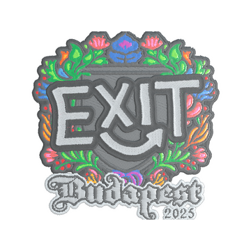 Sticker | exit (Embroidered) | Budapest 2025