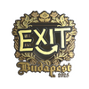 Sticker | exit (Gold) | Budapest 2025