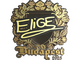 Sticker | EliGE (Gold) | Budapest 2025