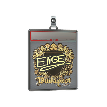 Sticker Slab | EliGE (Gold) | Budapest 2025