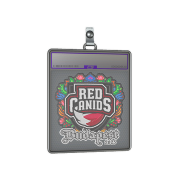 Sticker Slab | RED Canids (Embroidered) | Budapest 2025