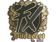 Sticker | Fluxo (Gold) | Budapest 2025