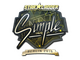 Sticker | s1mple (Gold) | Berlin 2019