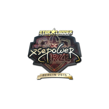 Sticker | xsepower (Gold) | Berlin 2019