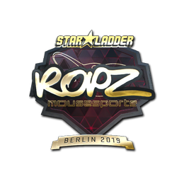 Sticker | ropz (Gold) | Berlin 2019