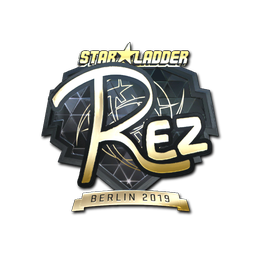Sticker | REZ (Gold) | Berlin 2019