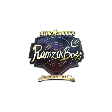 Sticker | Ramz1kBO$$ (Gold) | Berlin 2019