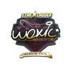 Sticker | woxic (Gold) | Berlin 2019