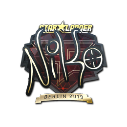 Sticker | NiKo (Gold) | Berlin 2019