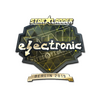 Sticker | electronic (Gold) | Berlin 2019
