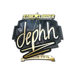 Sticker | dephh (Gold) | Berlin 2019