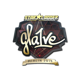 Sticker | gla1ve (Gold) | Berlin 2019
