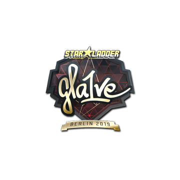 Sticker | gla1ve (Gold) | Berlin 2019