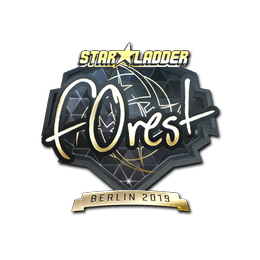 Sticker | f0rest (Gold) | Berlin 2019