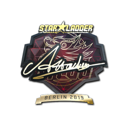 Sticker | Attacker (Gold) | Berlin 2019